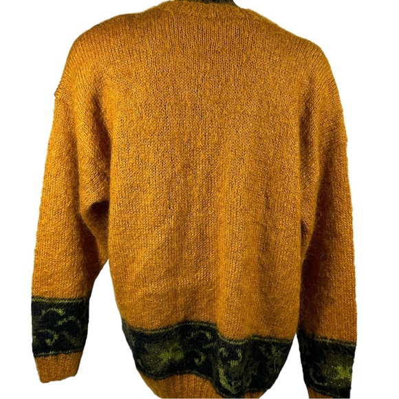 Studio Michelle Stuart Vintage Cardigan Sweater Mohair Blend Brown Medium - Picture 4 of 7